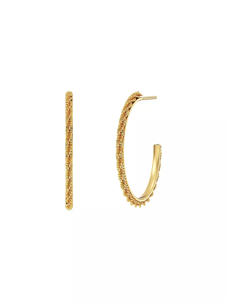 EDBLAD | Creoli TINSEL THIN CREOLES Small Gold | Oro