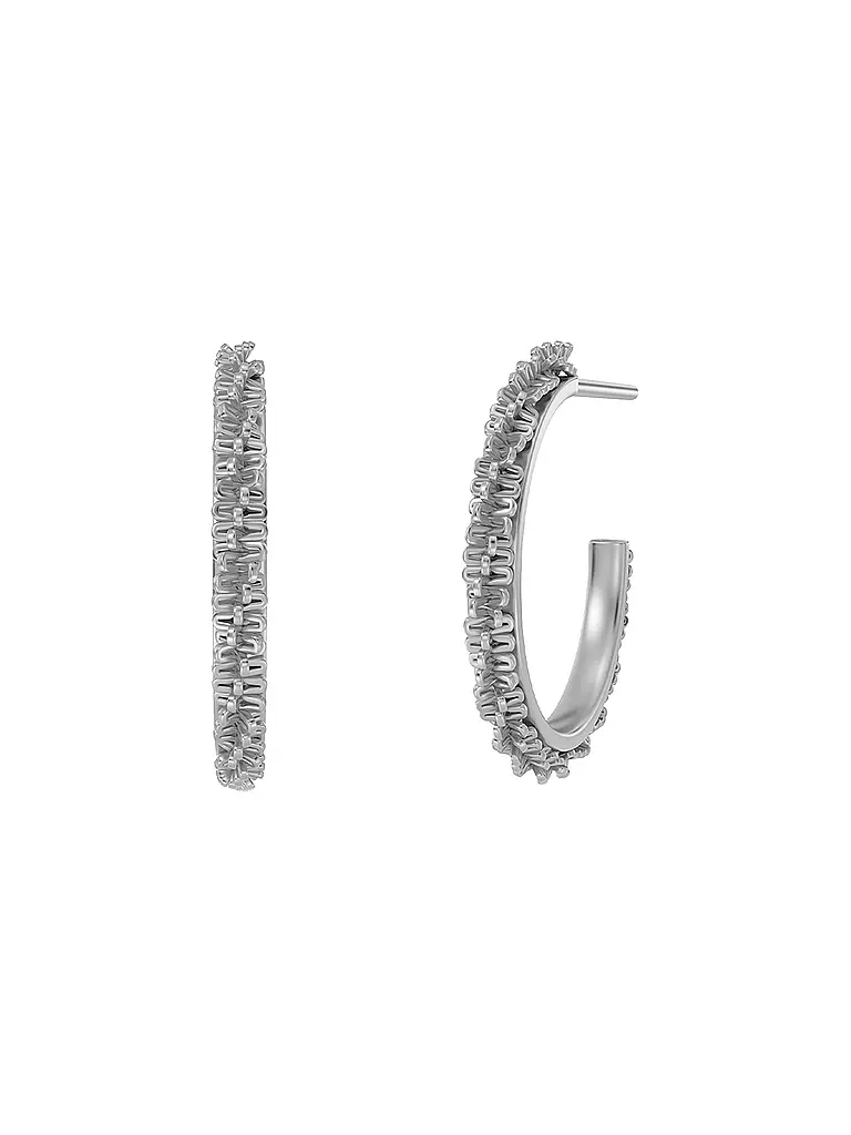 EDBLAD | Creoli TINSEL THIN CREOLES XSmall Steel | Argento