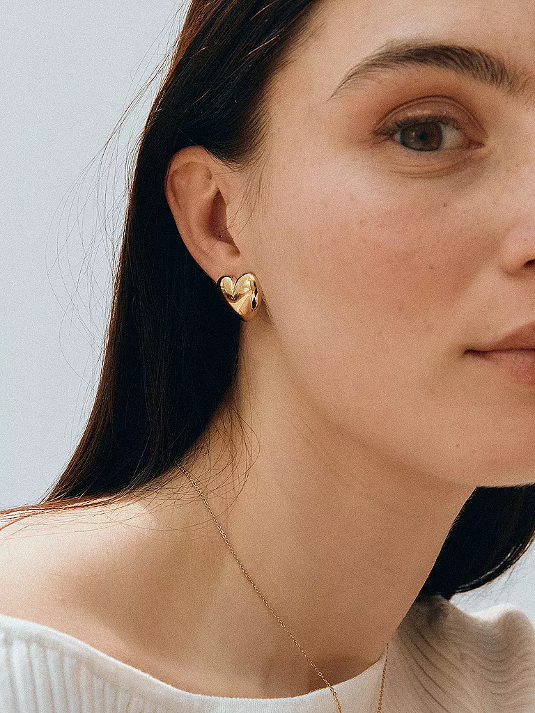 EDBLAD | Orecchini a lobo BARLEY STUDS Large Oro | Oro