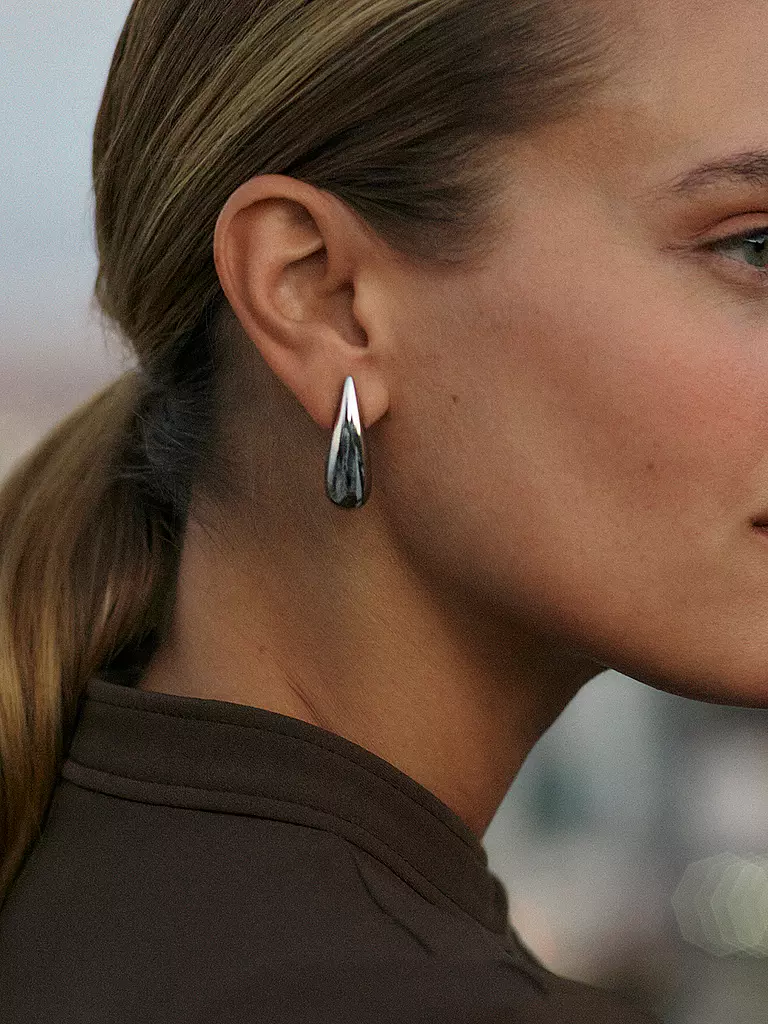 EDBLAD | Orecchini a lobo CREST STUDS Steel | Argento