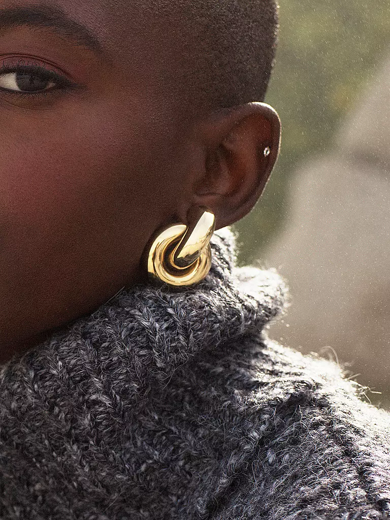 EDBLAD | Orecchini a lobo REDONDO STUDS Oro | Oro