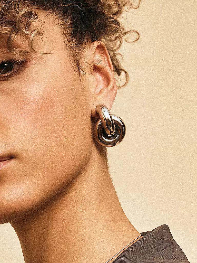 EDBLAD | Orecchini a lobo REDONDO STUDS Steel | Argento