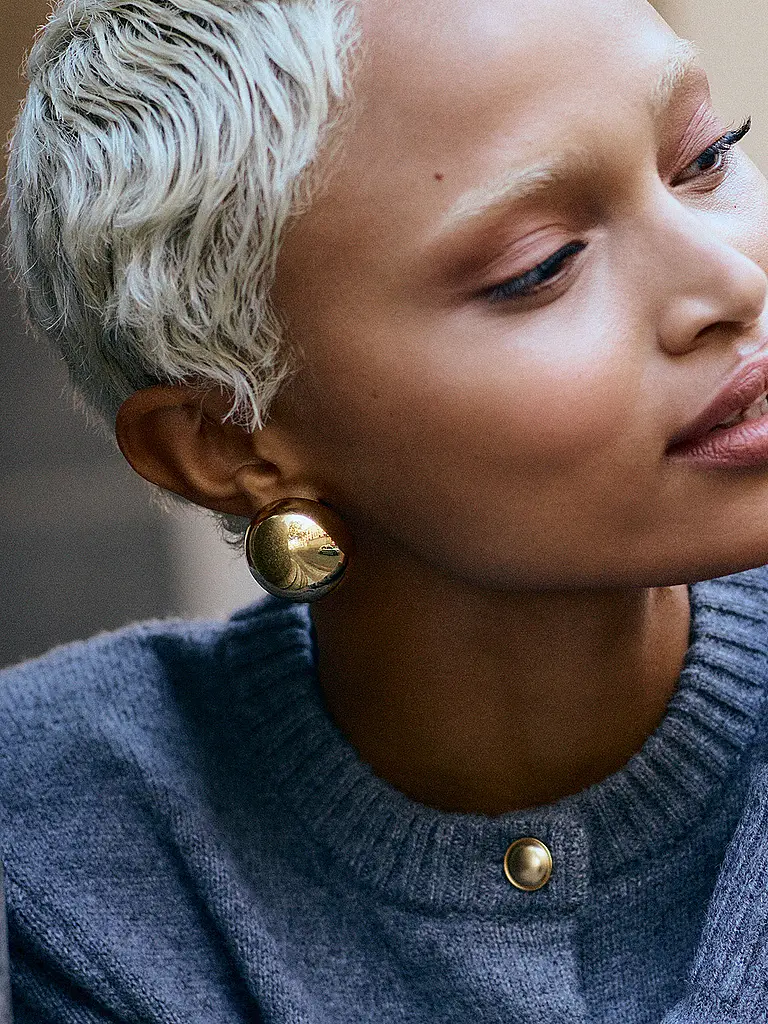 EDBLAD | Orecchini a perno BEAD STUDS Maxi Oro | 