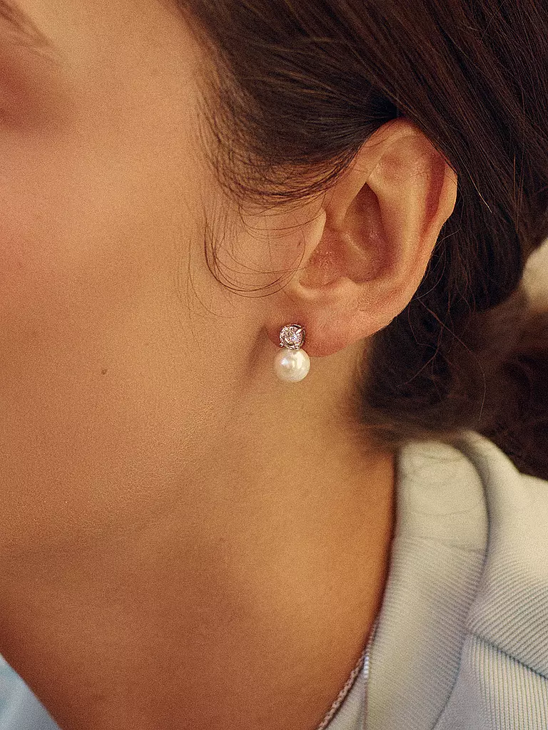 EDBLAD | Orecchini a perno LUNA STUDS Large Steel | Argento