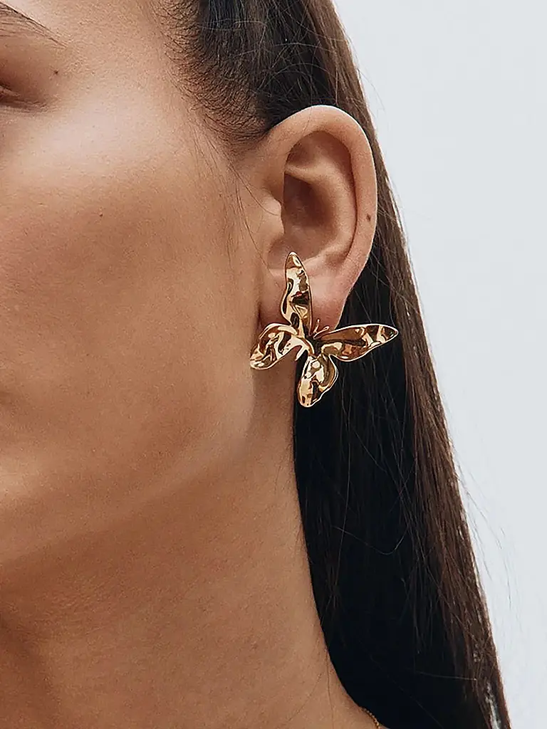 EDBLAD | Orecchini BUTTERFLY STUDS Large Oro | Oro