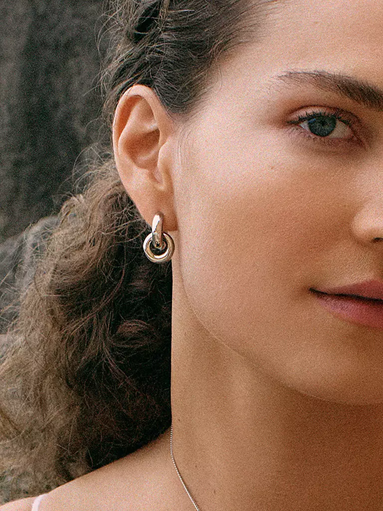 EDBLAD | Orecchini CHUNKY ETERNAL EARRINGS Steel | Argento