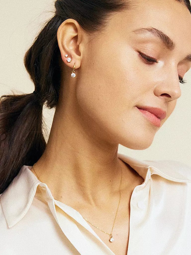 EDBLAD | Orecchini CROWN HOOPS Oro | Oro