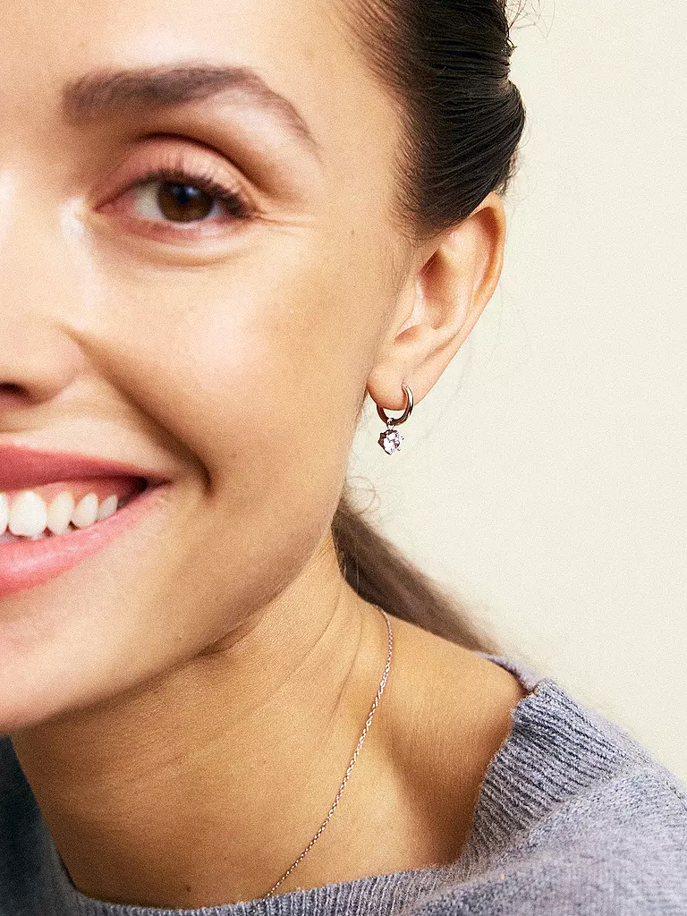 EDBLAD | Orecchini CROWN HOOPS Steel | Argento