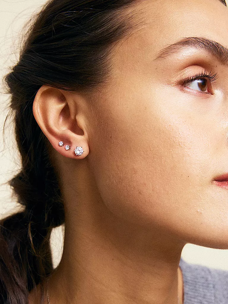 EDBLAD | Orecchini CROWN STUDS Large Steel | Argento