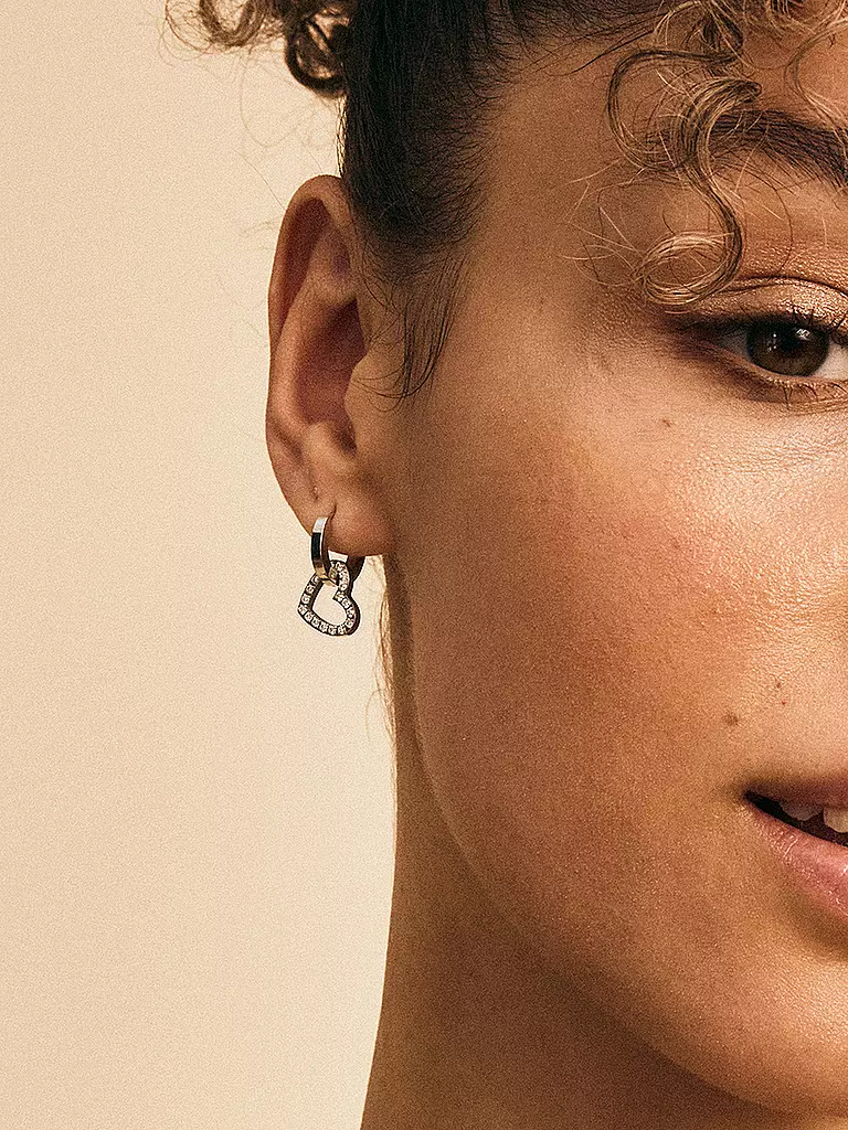 EDBLAD | Orecchini ETERNAL HEART EARRING Steel | Argento