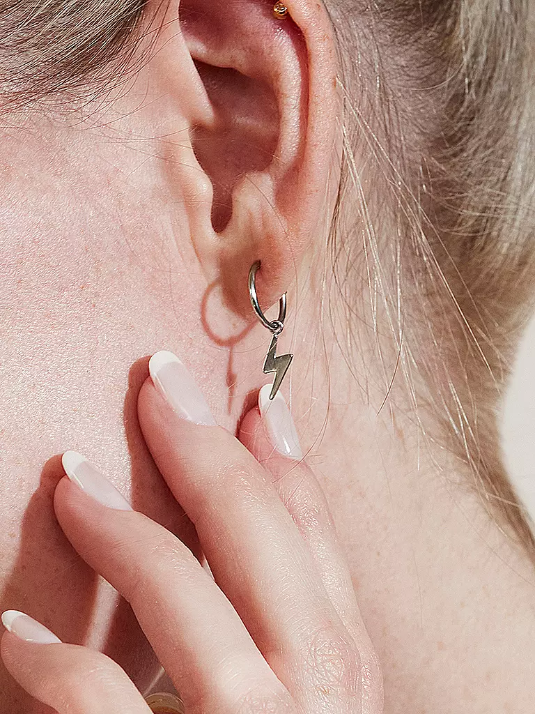 EDBLAD | Orecchini LIGHTNING Steel | Argento
