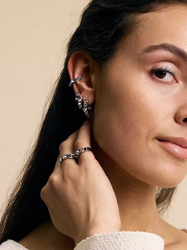 EDBLAD | Orecchini PEAK HOOPS ICON Large Steel |