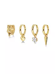 EDBLAD | Orecchini PEAK HOOPS ICON ONE HEART Oro | Oro