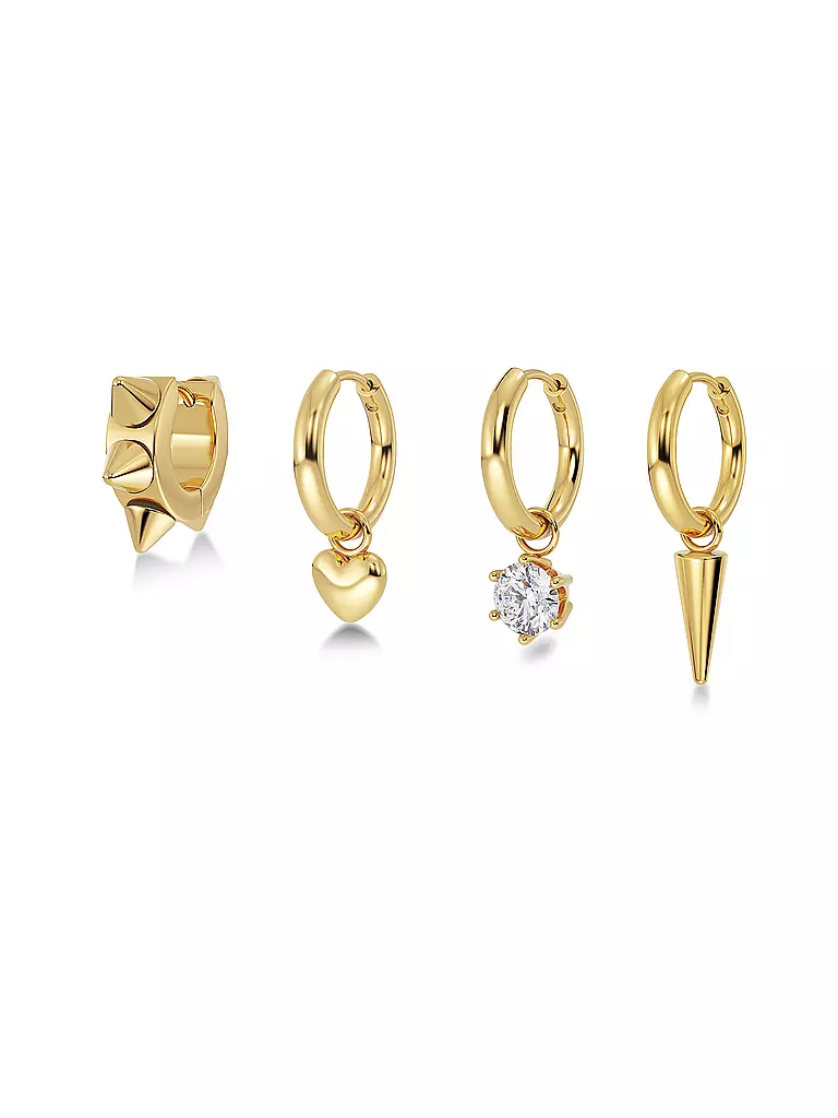EDBLAD | Orecchini PEAK HOOPS ICON ONE HEART Oro | Oro
