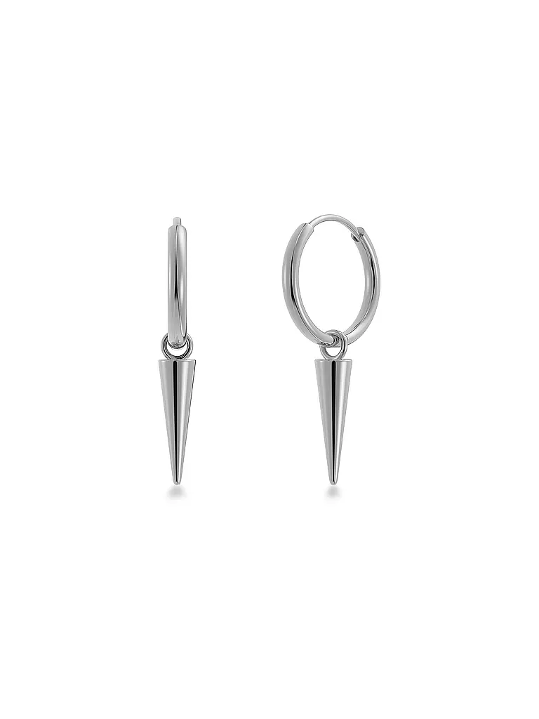 EDBLAD | Orecchini PEAK HOOPS Steel | Argento