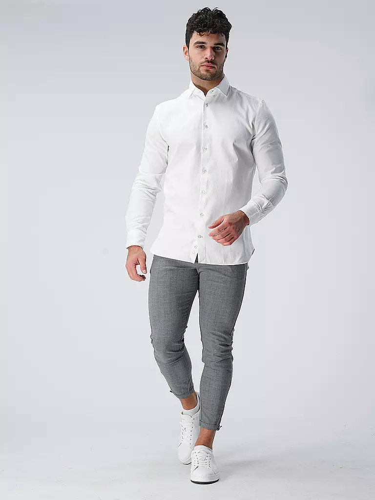 EDWARD COPPER | Hemd Tailored Fit | Bianco