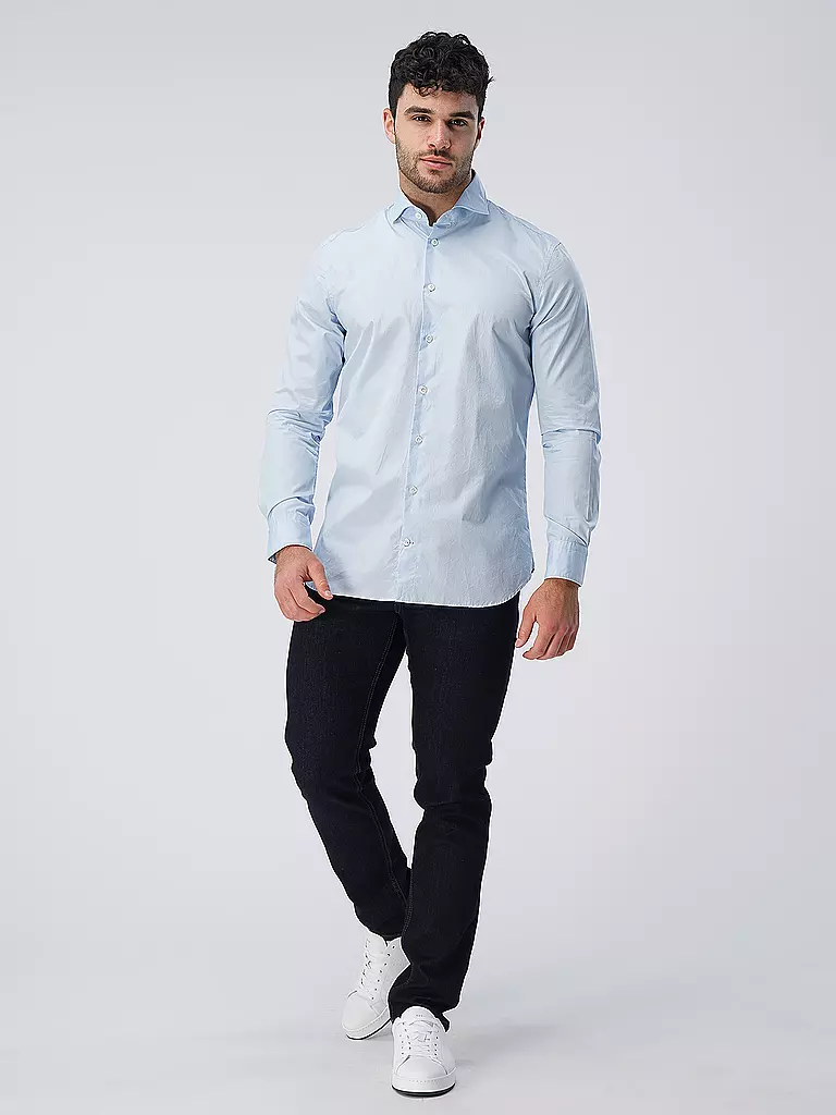 EDWARD COPPER | Hemd Tailored Fit | Blu chiaro