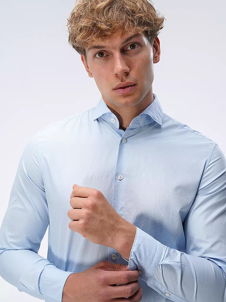 EDWARD COPPER | Hemd Tailored Fit | Blu chiaro