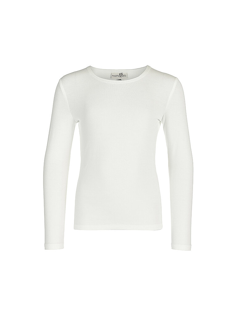 Maglietta a maniche lunghe da ragazza crema 140