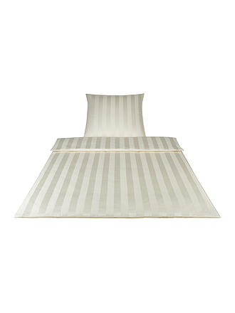 ELEGANTE | Biancheria da letto in damasco " 70x90cm/140x200cm (Crema)