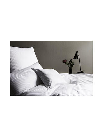 ELEGANTE | Biancheria da letto in damasco MILANO 70x90cm/140x220cm Bianco
