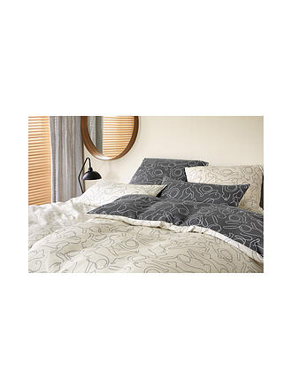 ELEGANTE | Biancheria da letto in raso CATS 70x90/140x200cm Grigio chiaro