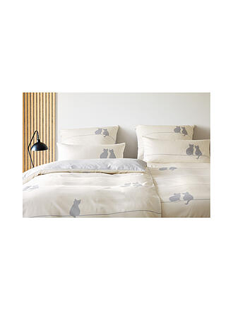 ELEGANTE | Biancheria da letto in raso YOU & ME 70x90/140x200cm Naturale