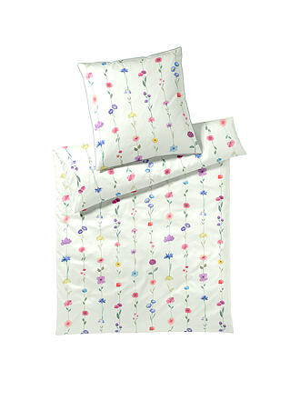 ELEGANTE | Biancheria da letto in raso FLOWER SHOW 70x90cm / 140x200cm Verde pistacchio