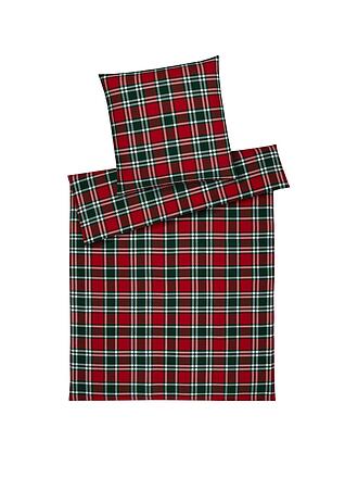 ELEGANTE | Biancheria da letto in flanella MANCHESTER 70x90cm/140x200cm Rosso
