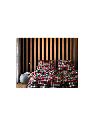 ELEGANTE | Biancheria da letto in flanella MANCHESTER 70x90cm/140x200cm Rosso
