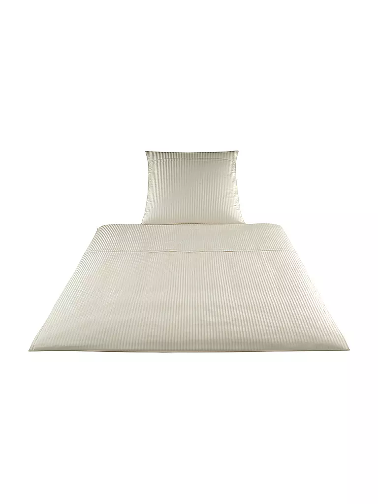 ELEGANTE | Biancheria da letto in damasco Milano 70x90cm/140x200cm Naturale | Beige