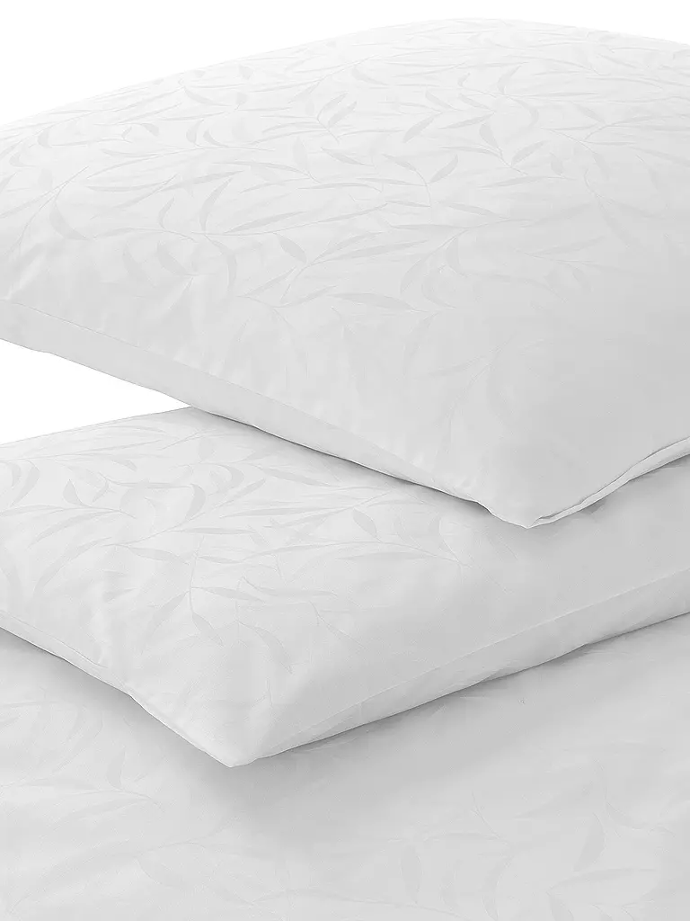 ELEGANTE | Biancheria da letto in damasco MURIEL 70x90cm/140x200cm Bianco | Bianco