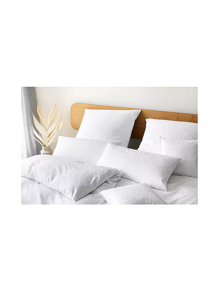 ELEGANTE | Biancheria da letto in damasco MURIEL 70x90cm/140x200cm Bianco | Bianco