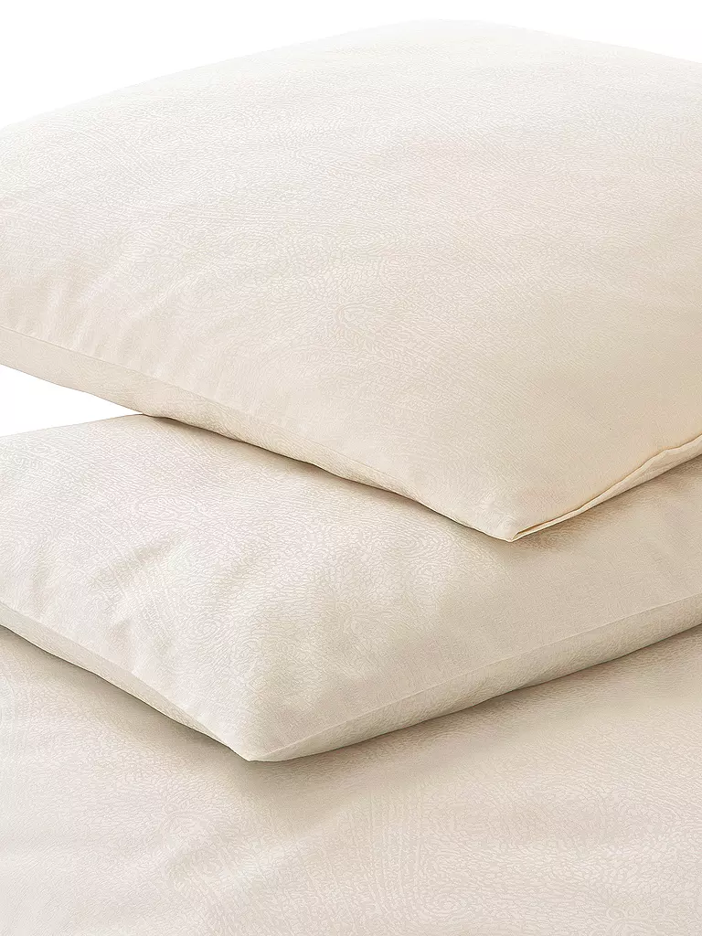 ELEGANTE | Biancheria da letto in damasco PAISLEY 70x90cm/140x200cm Crema | Crema