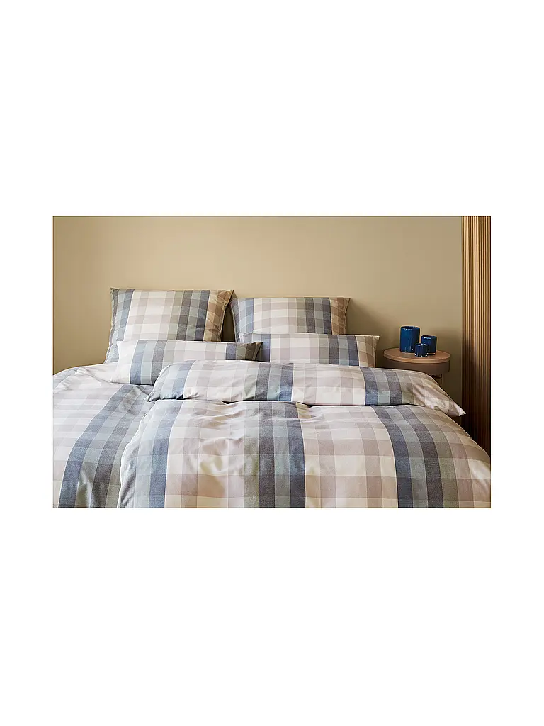 ELEGANTE | Biancheria da letto in flanella GLASGOW 70x90cm/140x200cm Blu | Blu