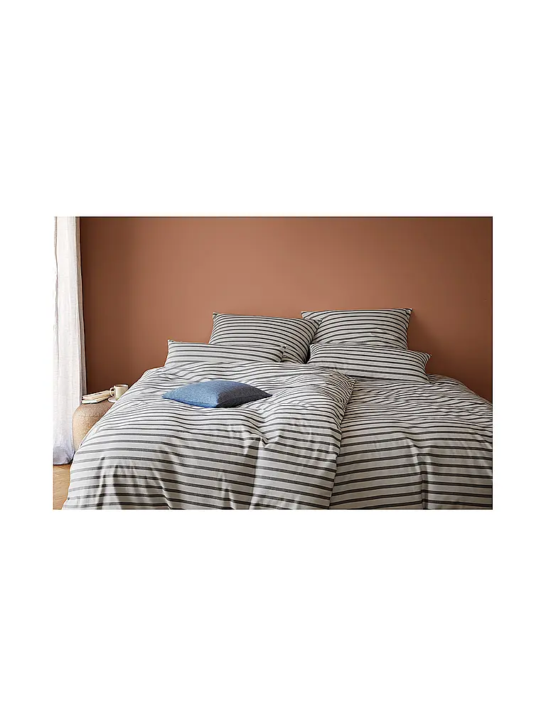 ELEGANTE | Biancheria da letto in flanella INVERNESS 70x90cm/140x200cm Antracite | Grigio