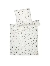 ELEGANTE | Biancheria da letto in flanella WINTERWALD 70x90cm/140x200cm Bianco | Bianco
