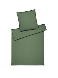 ELEGANTE | Biancheria da letto in jersey 70x90cm / 140x200cm CORD Crema | Verde chiaro