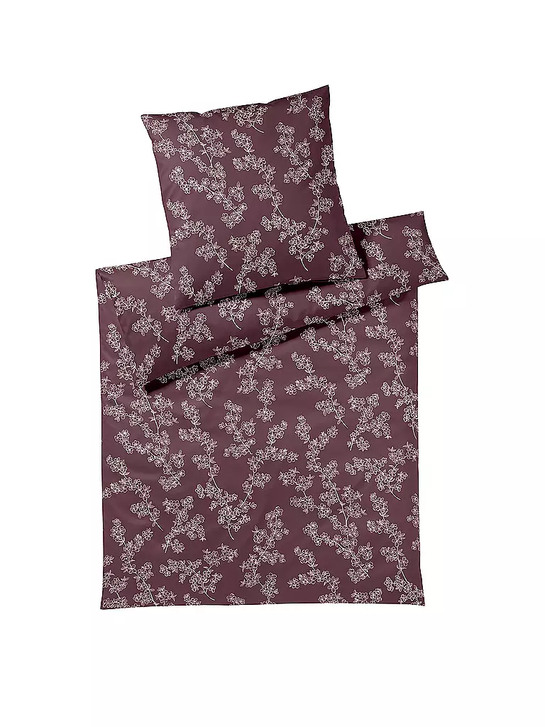 ELEGANTE | Biancheria da letto in jersey CHERRY BLOSSOM 140x200cm Poudre | Bacca