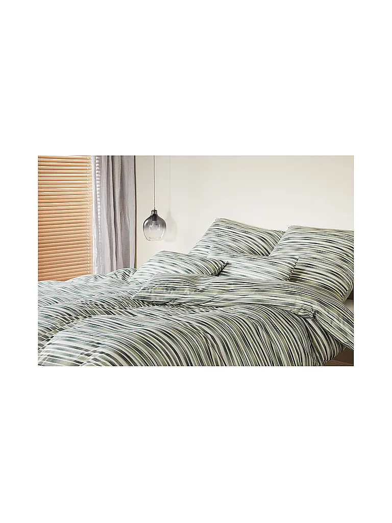 ELEGANTE | Biancheria da letto in jersey DESIRE 140x200cm Verde chiaro | Verde chiaro