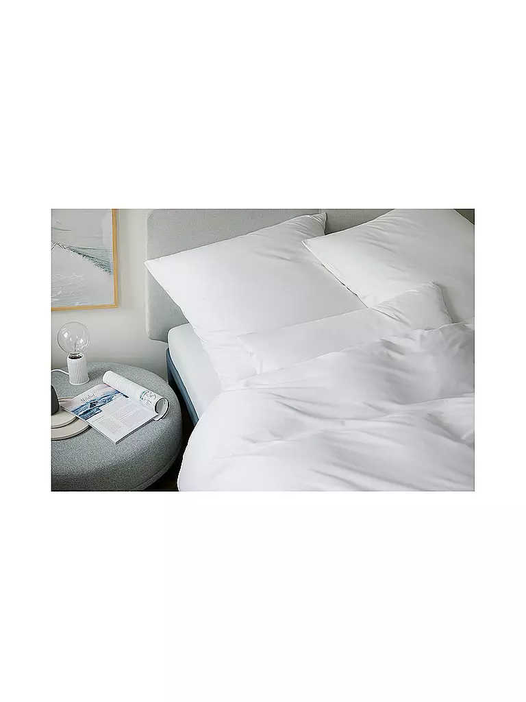 ELEGANTE | Biancheria da letto in jersey SOLID 140/200CM Bianco | Bianco