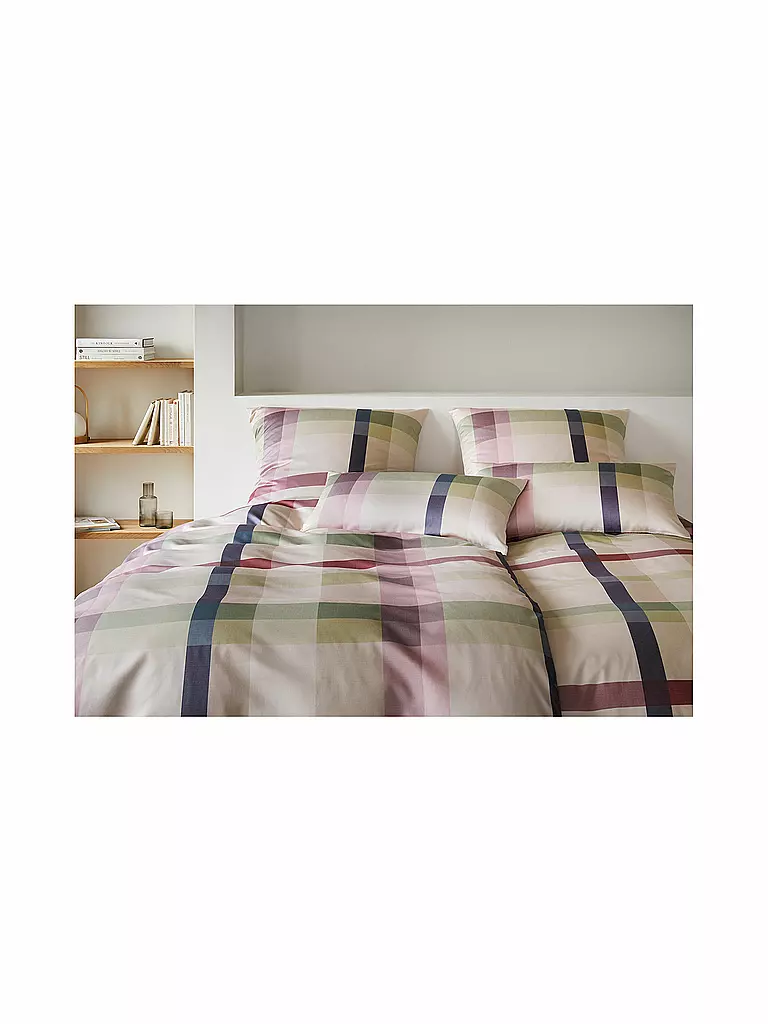 ELEGANTE | Biancheria da letto in raso 70x90cm/140x200cm NIGHT GARDEN Pastello | Rosa