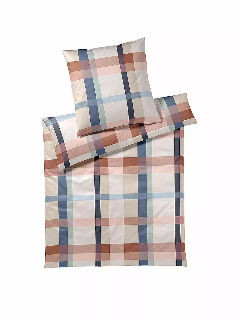ELEGANTE | Biancheria da letto in raso 70x90cm/140x200cm NIGHT GARDEN Terra | Bacca