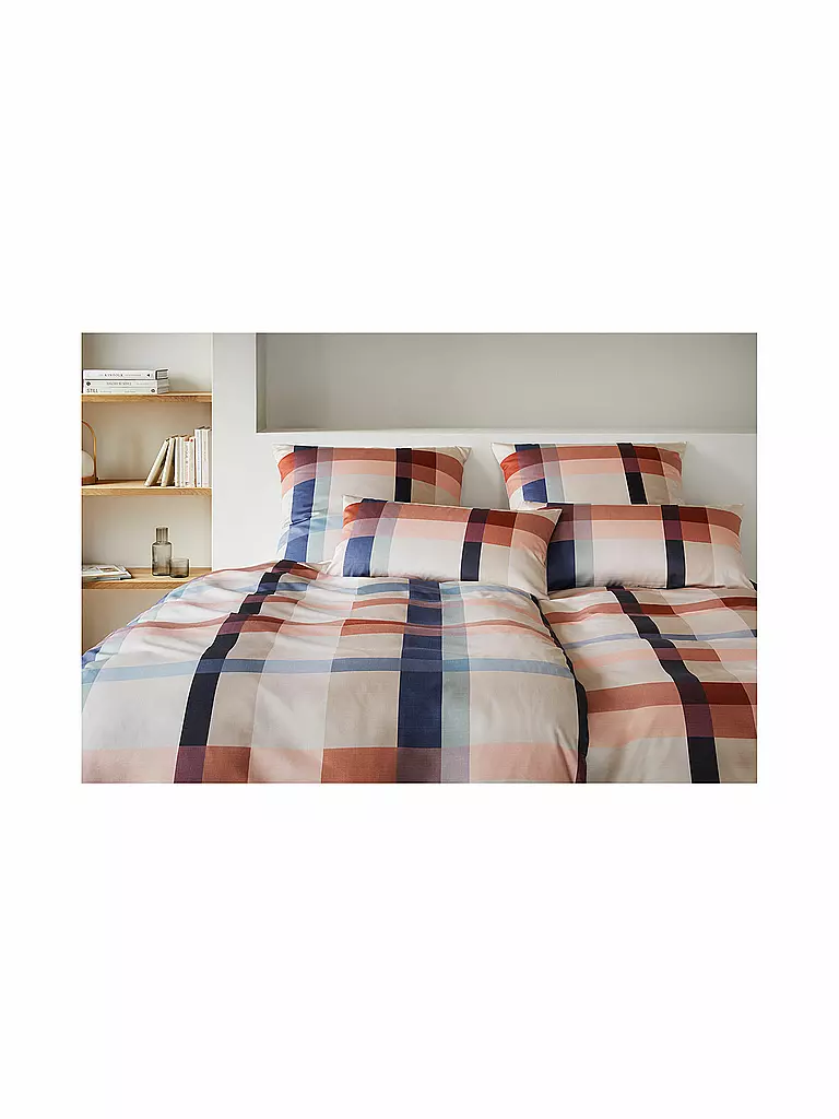 ELEGANTE | Biancheria da letto in raso 70x90cm/140x200cm NIGHT GARDEN Terra | Bacca