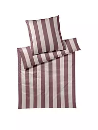 ELEGANTE | Biancheria da letto in raso 70x90cm/140x200cm NIGHT STRIPE Poudre | Bacca