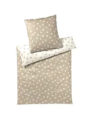 ELEGANTE | Biancheria da letto in raso PAWS 70x90cm/140x200cm Nera | Beige
