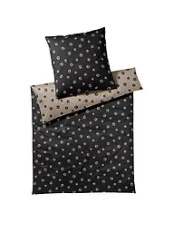 ELEGANTE | Biancheria da letto in raso PAWS 70x90cm/140x200cm Nera | Nero