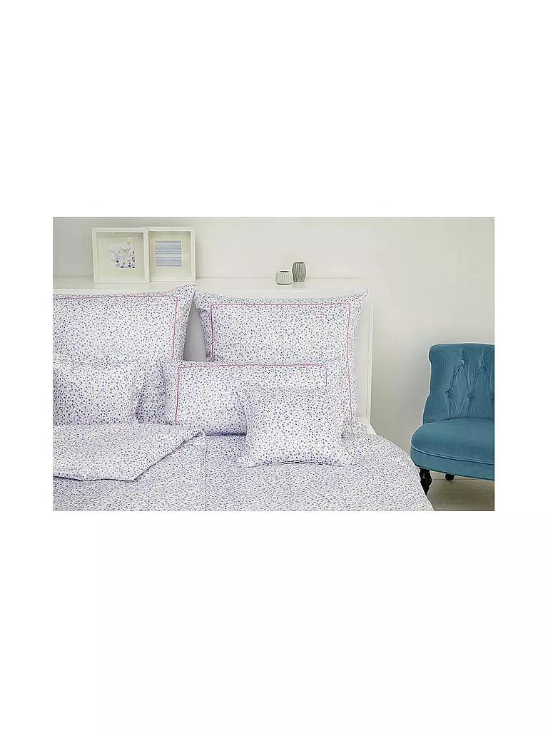 ELEGANTE | Biancheria da letto in raso TRAEUMEREI 70x90cm / 140x200cm Lilla/Rosa | Lilla
