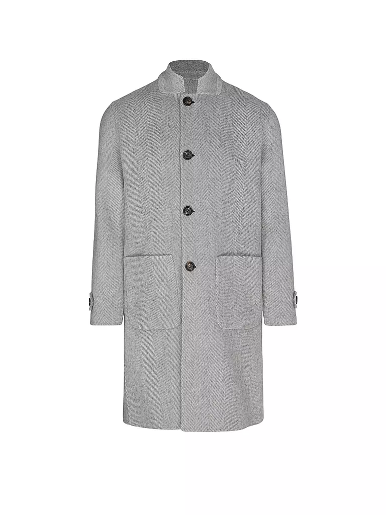 ELEVENTY | Cappotto in lana reversibile | Grigio chiaro