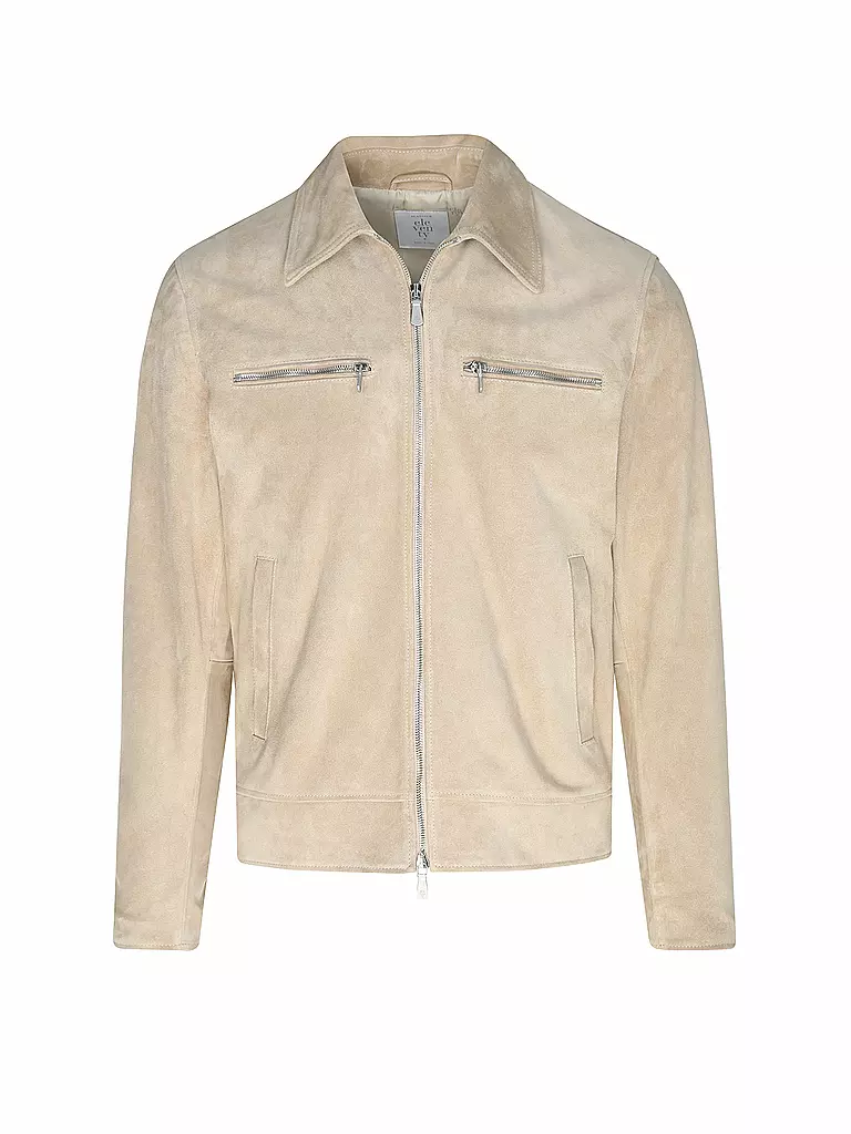 ELEVENTY | Giacca in pelle | Beige